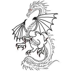 Dragoes Embroidery Design 11 Dragoes Embroidery Design 11